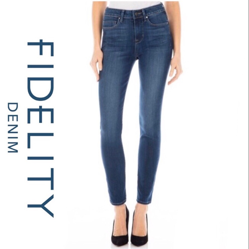 Fidelity Denim Gwen High Rise Skinny Jeans NWT